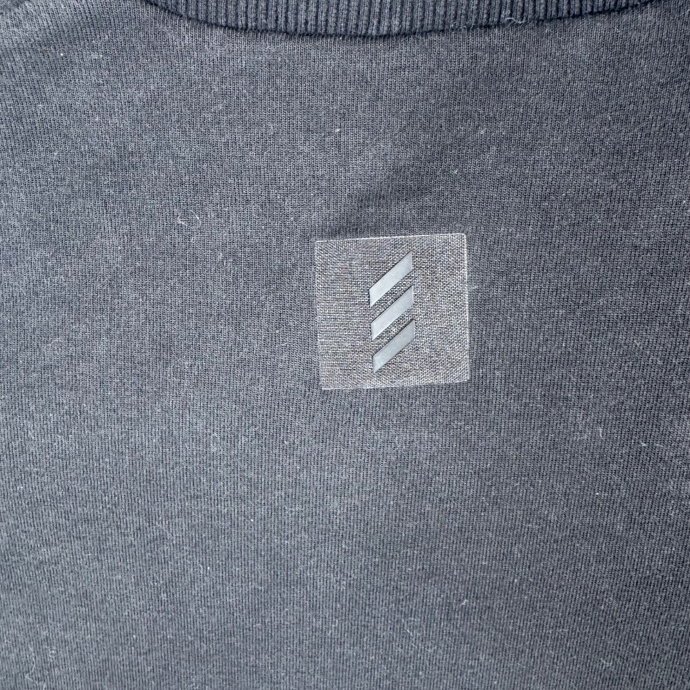 Adidas Adicross Sweatshirt Mens Medium Black Grey Colorblock Crewneck - Picture 5 of 11
